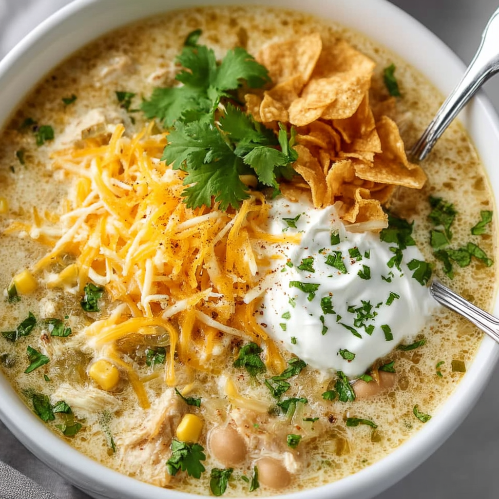 Green Enchilada Chicken Soup