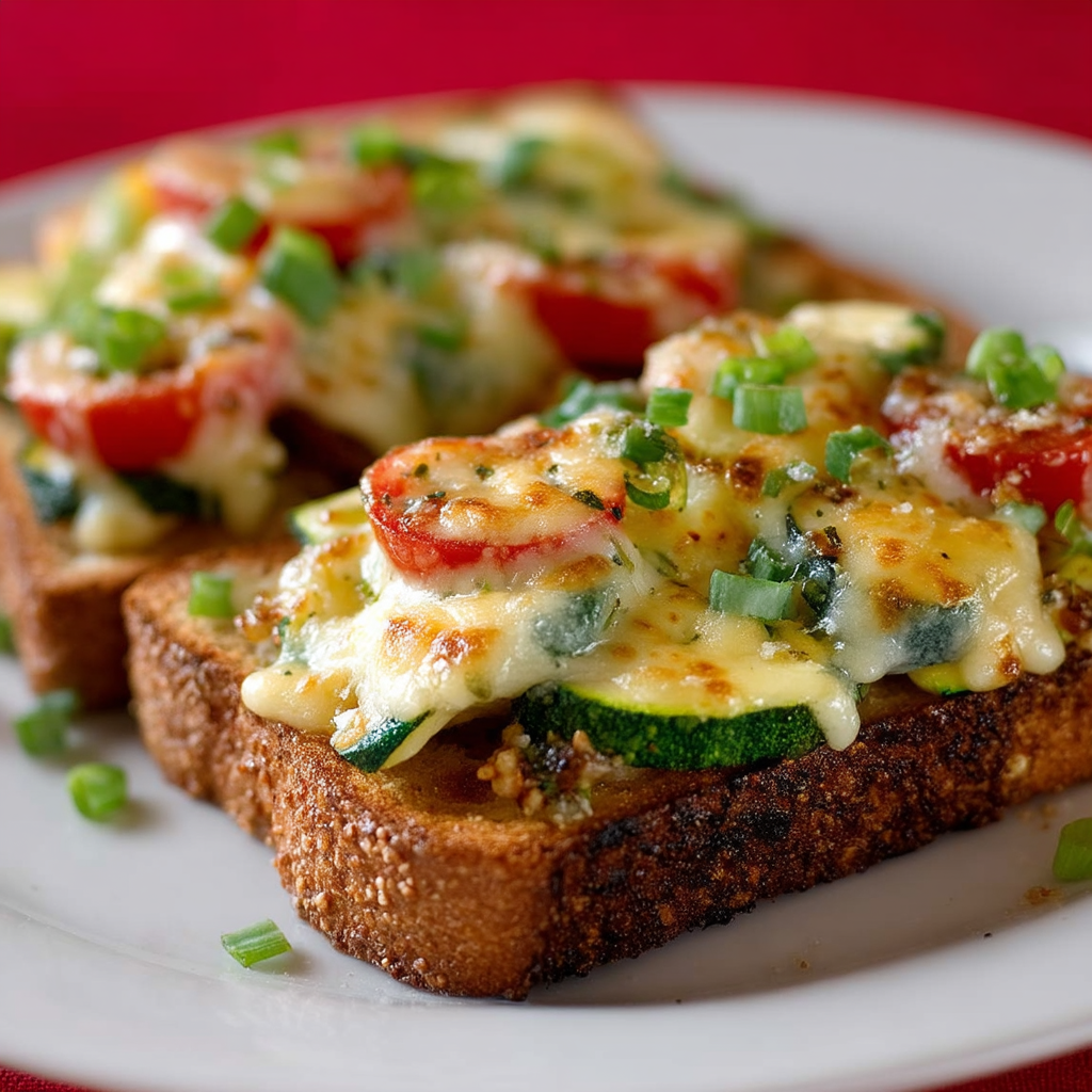 Bacon‑Tomato Cheese Toasts