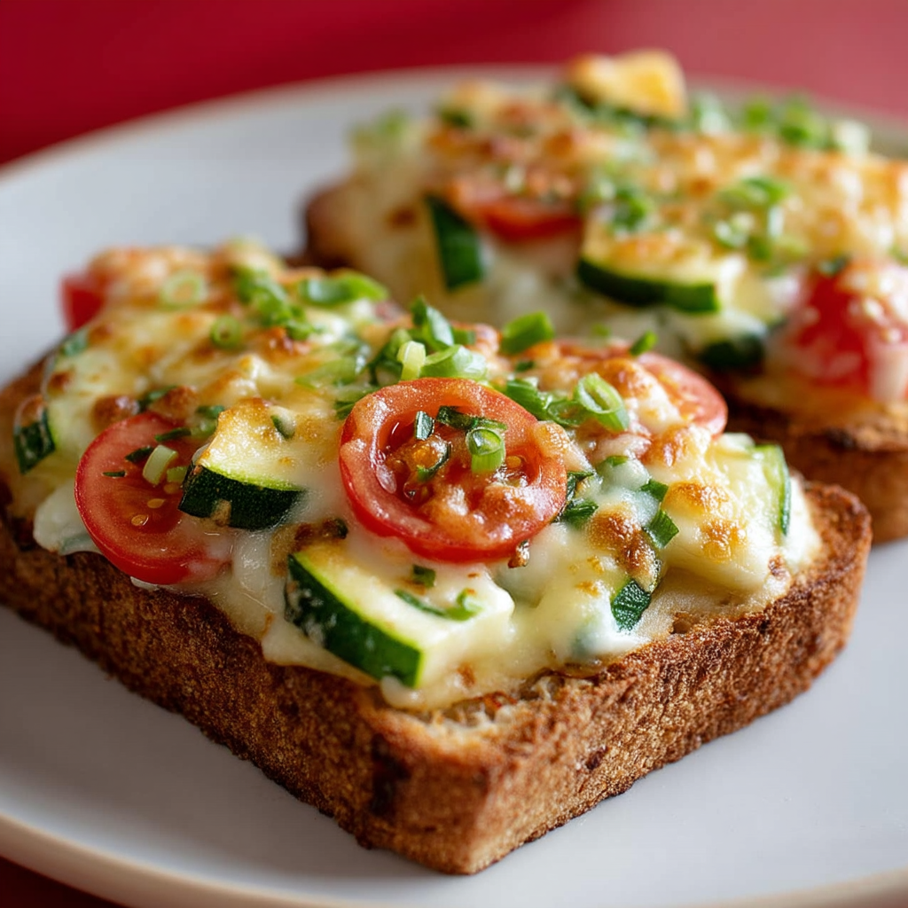Bacon‑Tomato Cheese Toasts