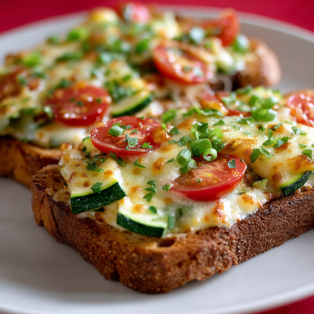 Bacon‑Tomato Cheese Toasts