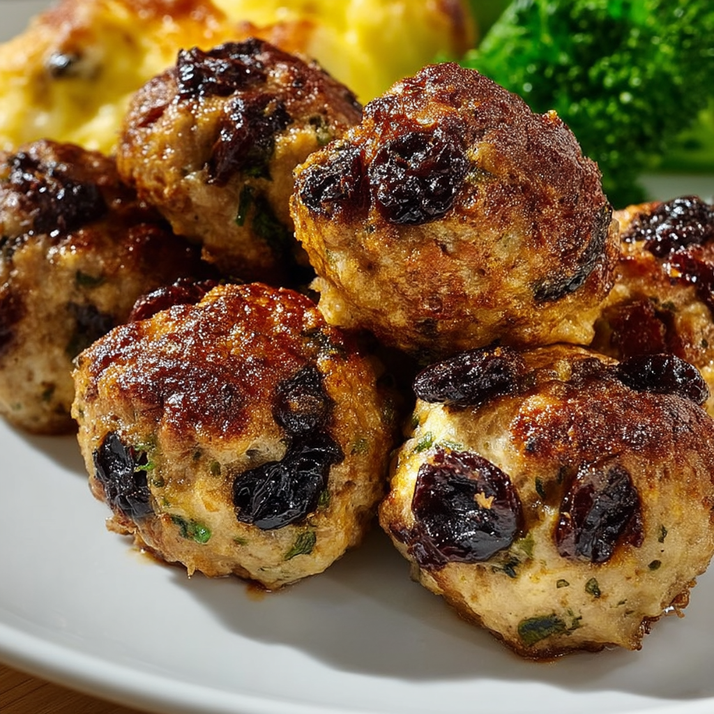 Cranberry Turkey Stuffing Balls