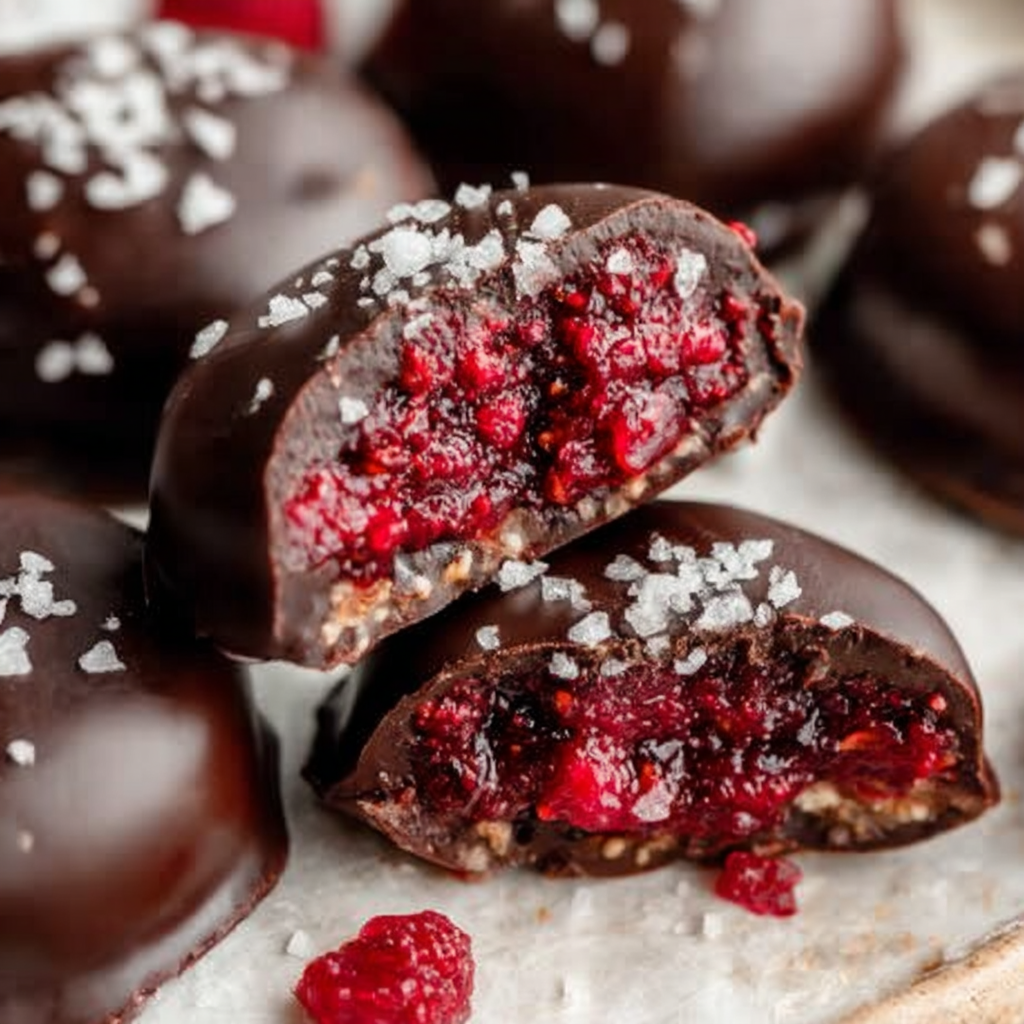 Dark Chocolate Jam Bites