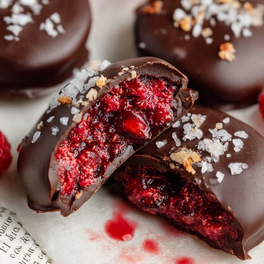 Dark Chocolate Jam Bites