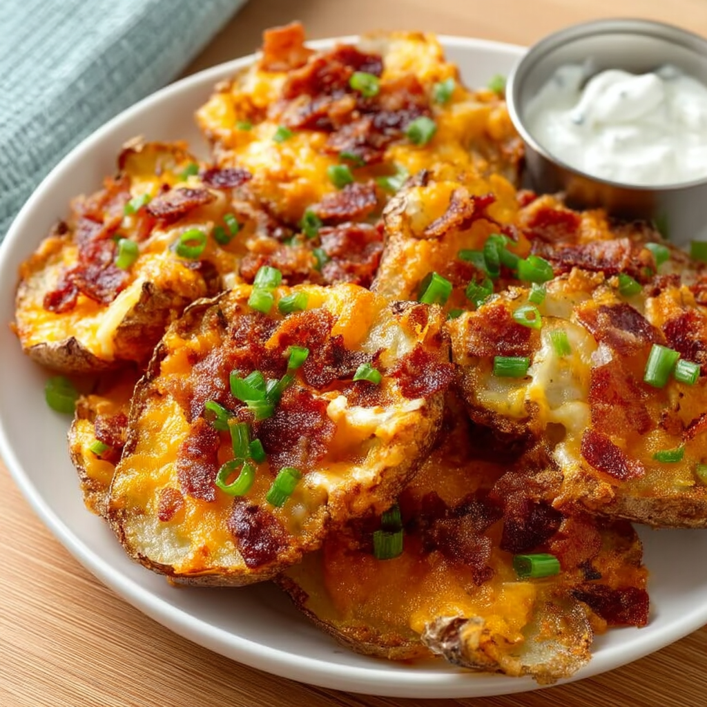 Cheesy Smashed Potatoes