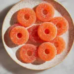 Homemade Peach Ring Gummies {real fruit}