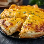 Keto Buffalo Chicken Tortilla Quiche