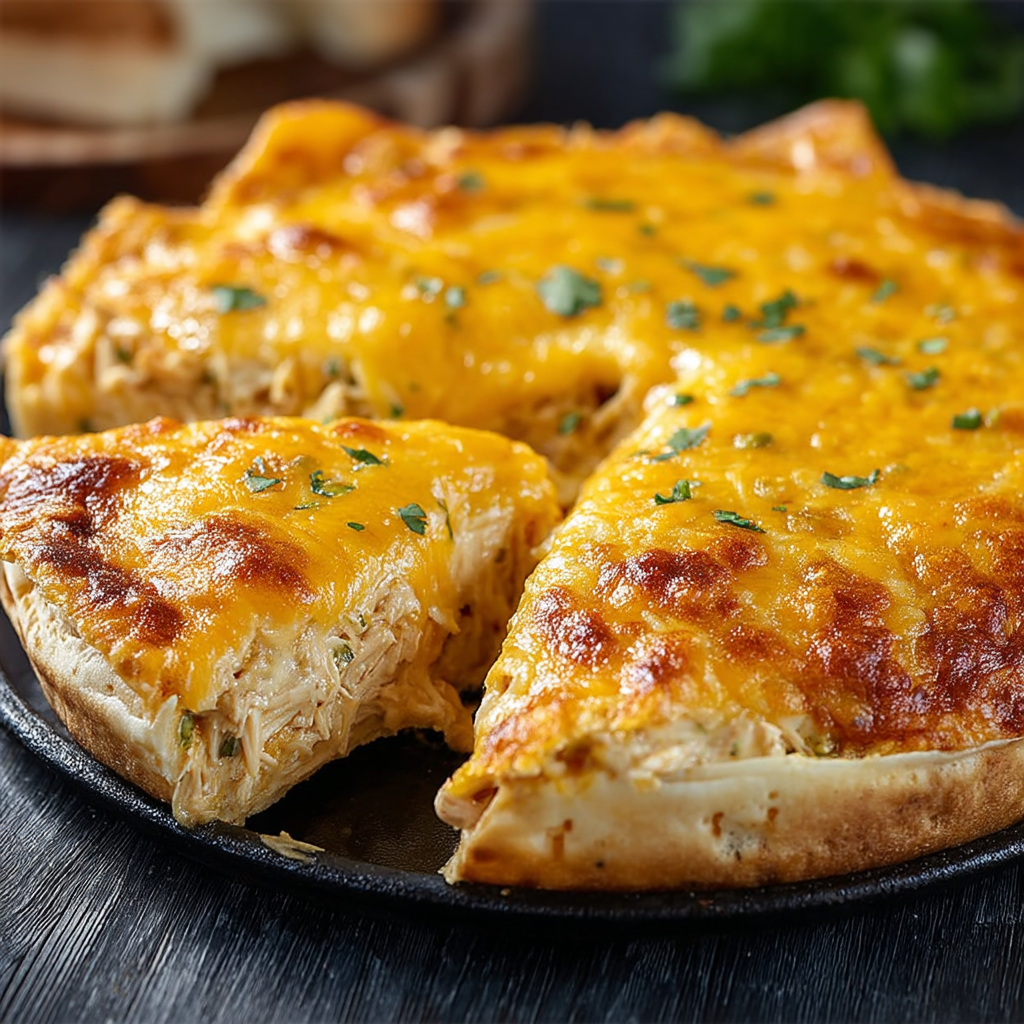 Keto Buffalo Chicken Tortilla Quiche