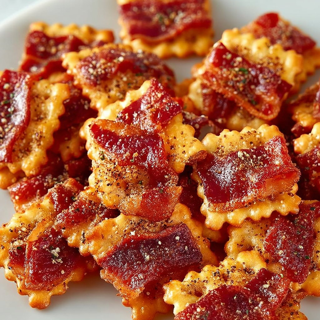 Candied Bacon Crackers