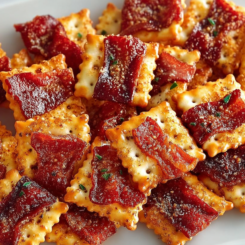 Candied Bacon Crackers