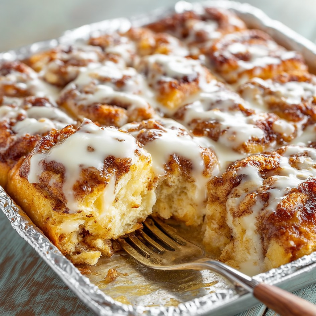 Pumpkin Cinnamon Roll Bake