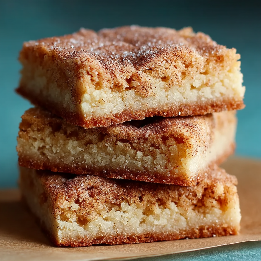 Chewy Snickerdoodle Blondies