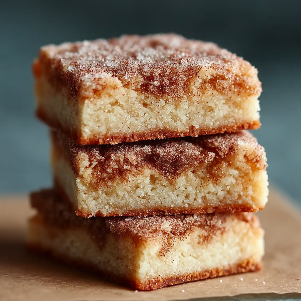 Chewy Snickerdoodle Blondies