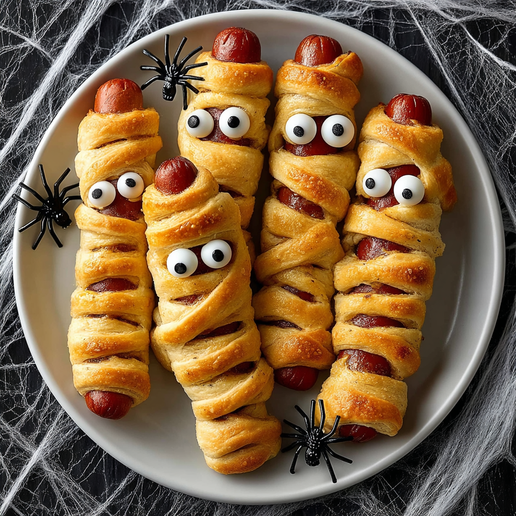 Halloween Mummy Hot Dogs