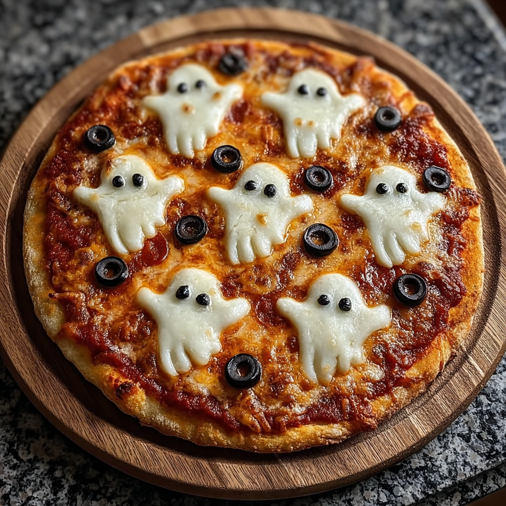 Halloween Ghost Pizza