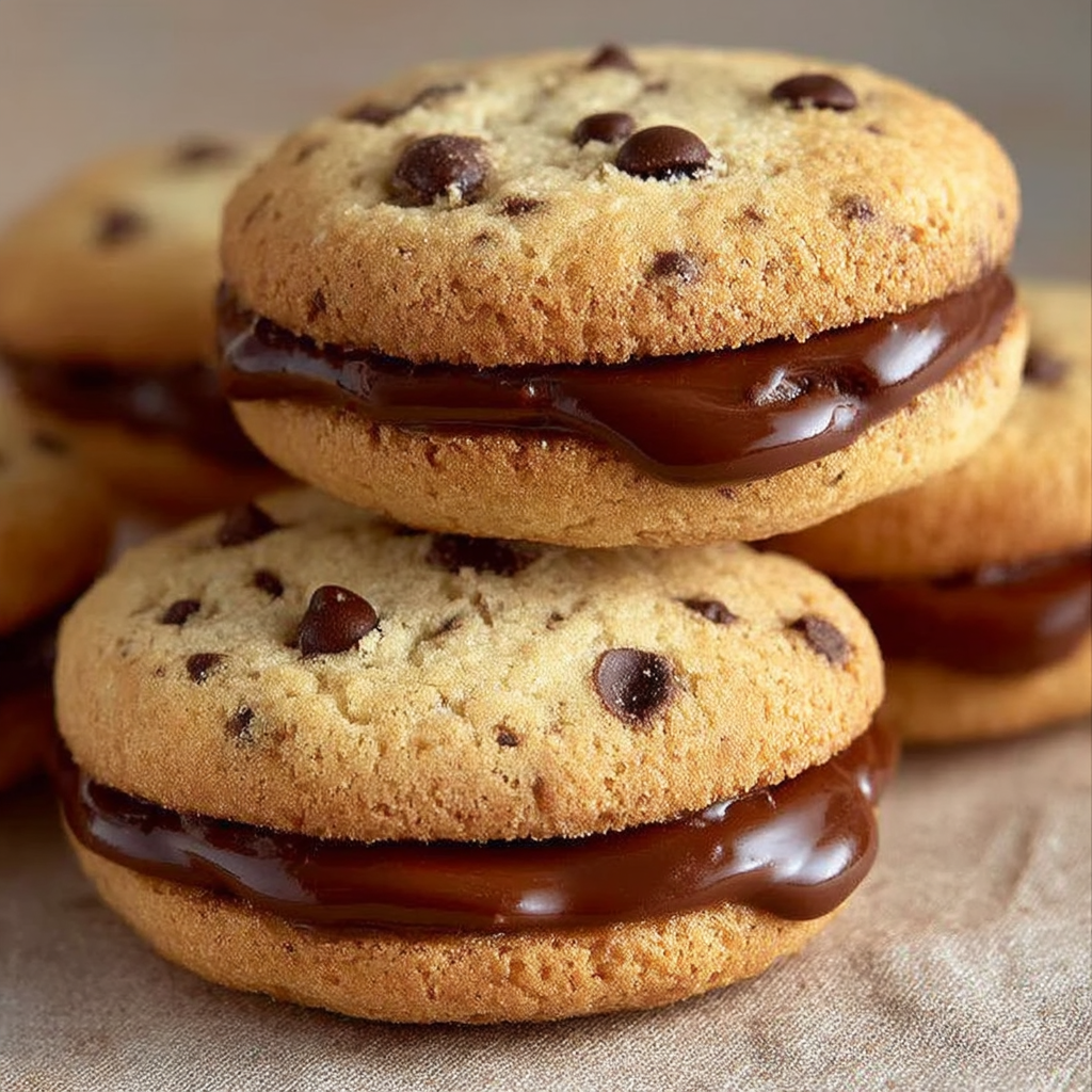 Nutella Stuffed Chocolate Chip Cookie