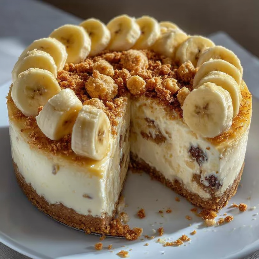 Banana Pudding Crunch Cheesecake