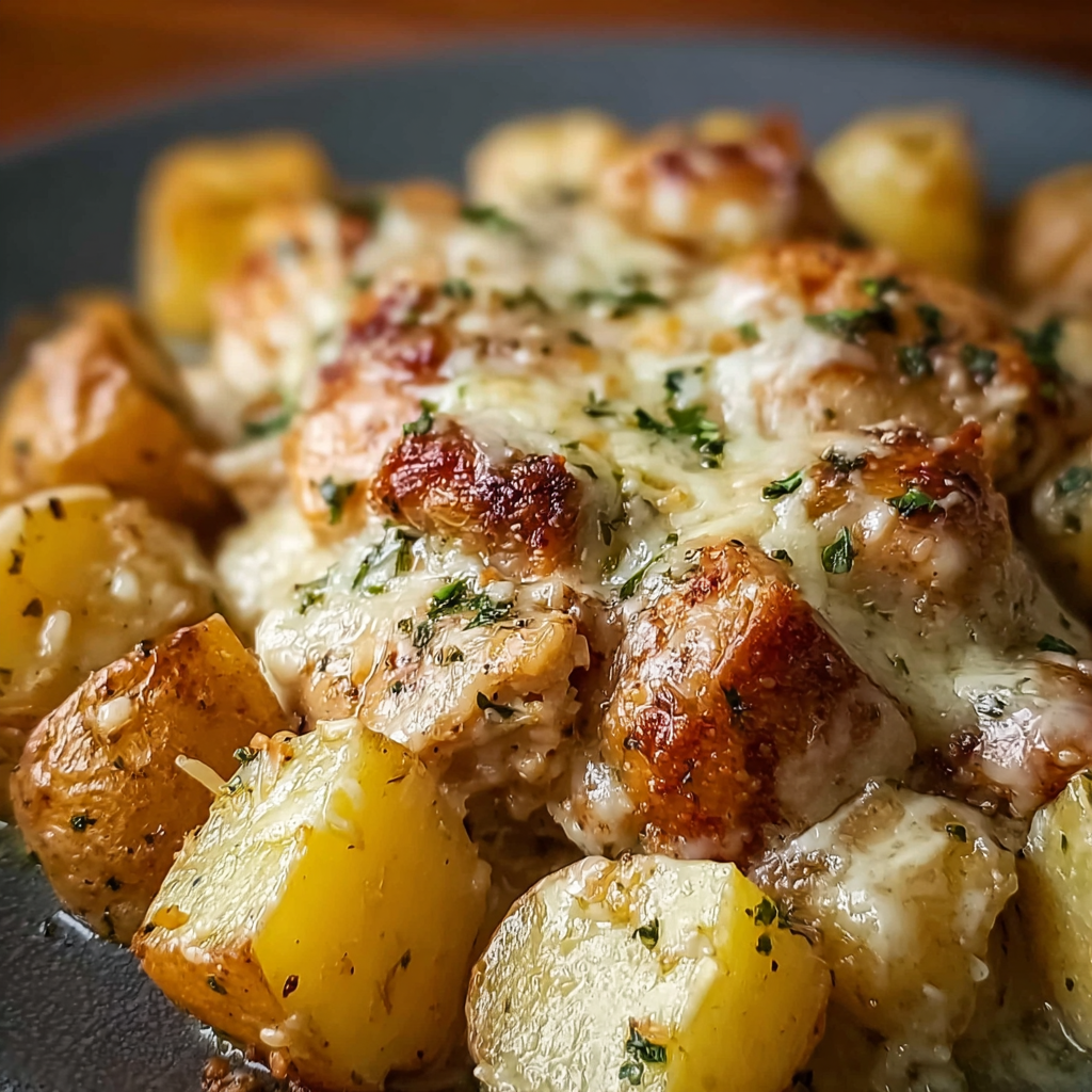 Garlic Parmesan Crockpot Chicken and Potatoes_02