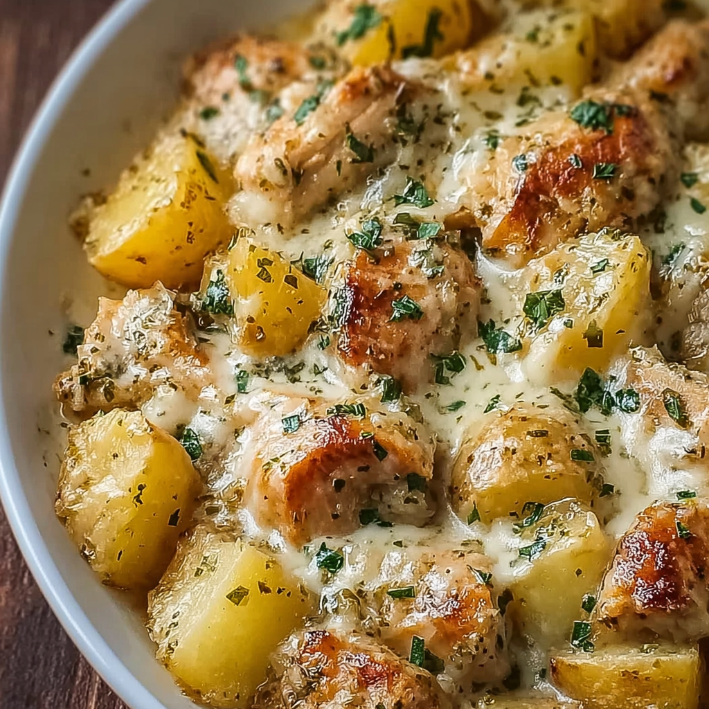 Garlic Parmesan Crockpot Chicken and Potatoes_03
