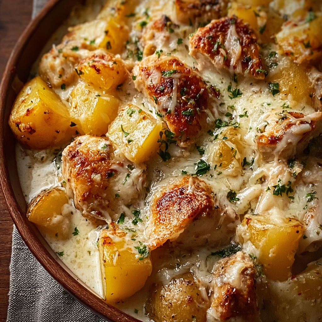 Garlic Parmesan Crockpot Chicken and Potatoes_02