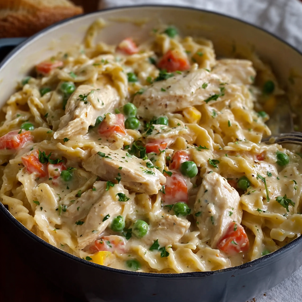 Quick Chicken Pot Pie Pasta_02