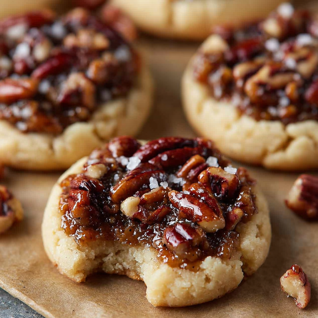 Crumbl Pecan Pie Cookies with Sugar Cookies