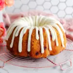 White Chocolate Raspberry Bundt Cake