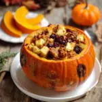 Turkey Sage Stuffed Pumpkins