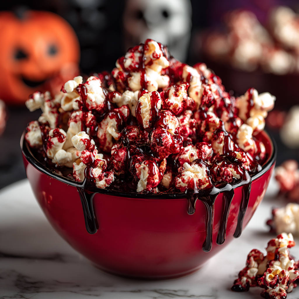 Bloody Red Velvet Popcorn