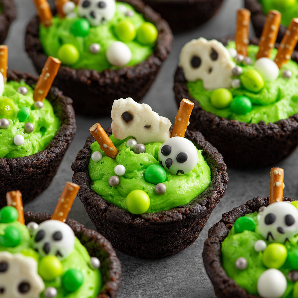 Cauldron Cookie Cups