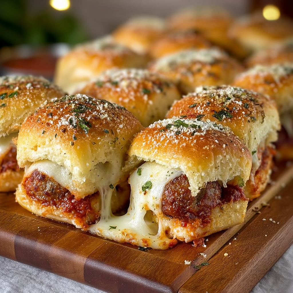 Pull-Apart Meatball Sliders 
