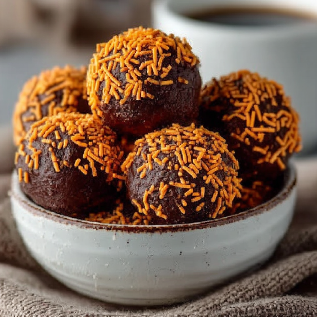 Orange Chocolate Christmas Truffles