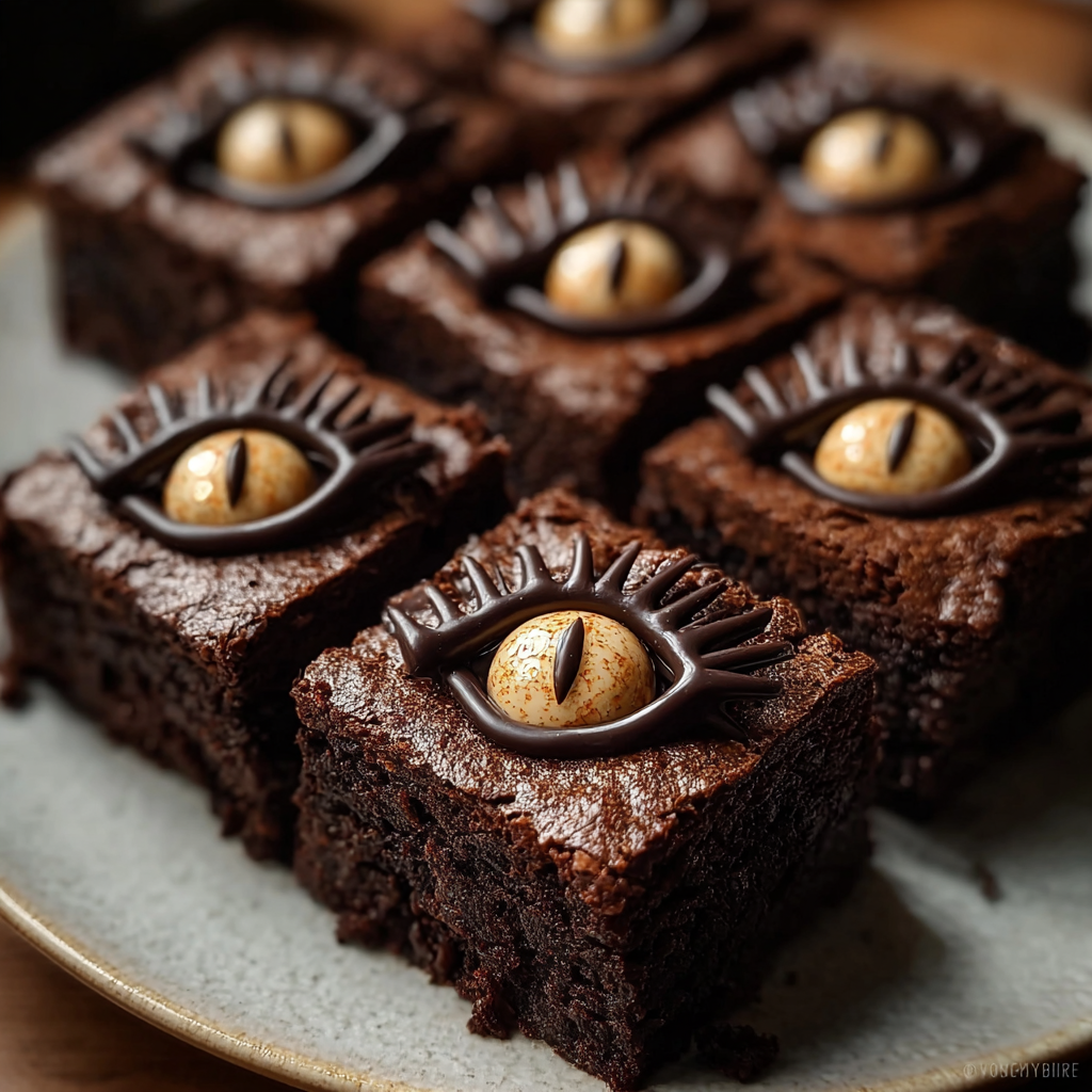 Monster Eye Brownie Bites