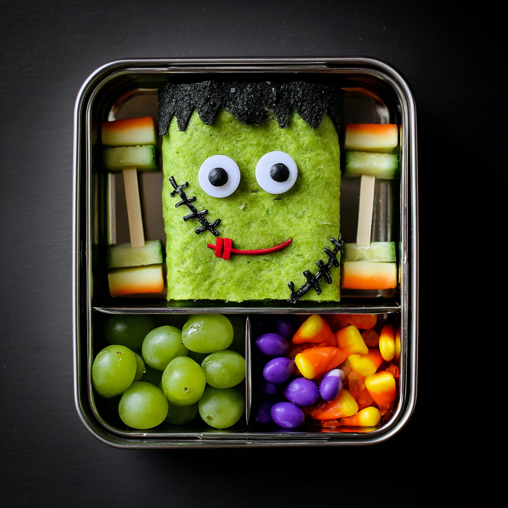 Frankenstein Monster Wrap Lunch