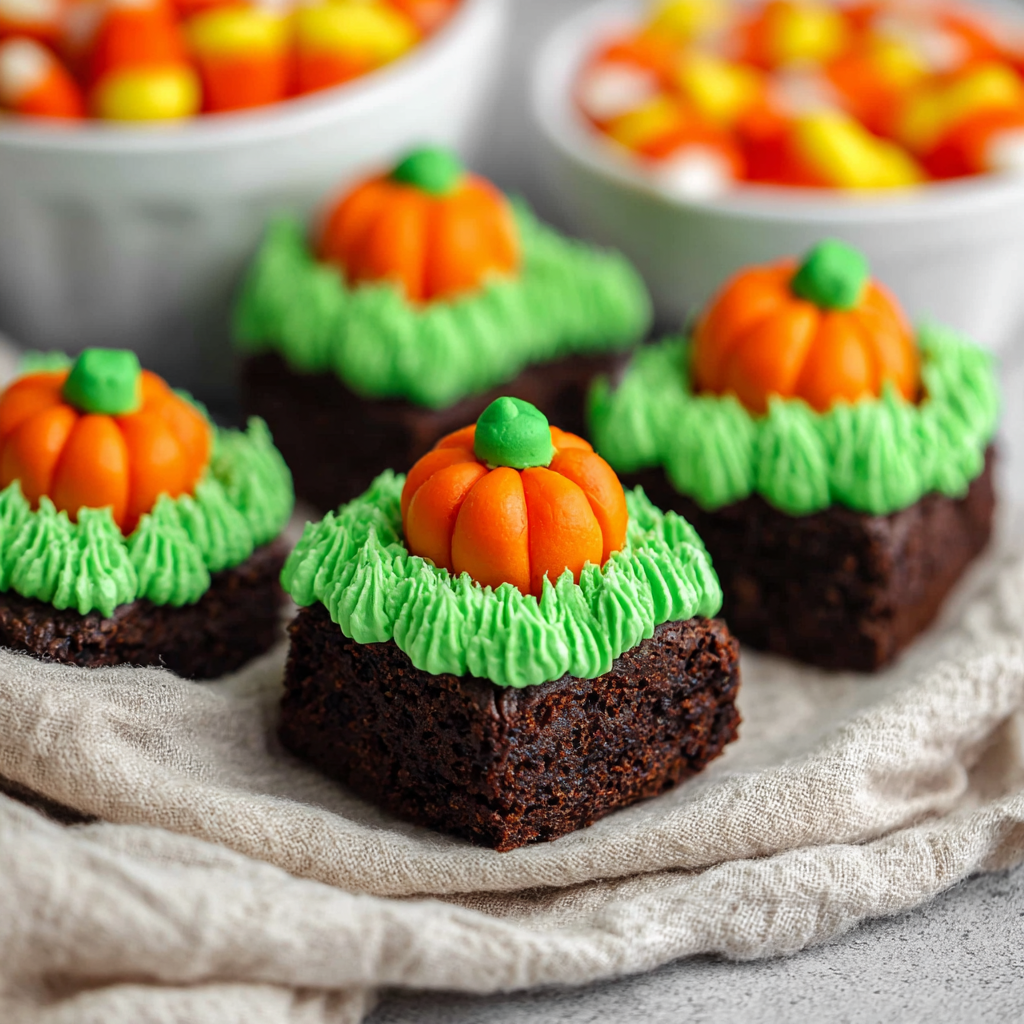 Pumpkin Patch Brownie Bites
