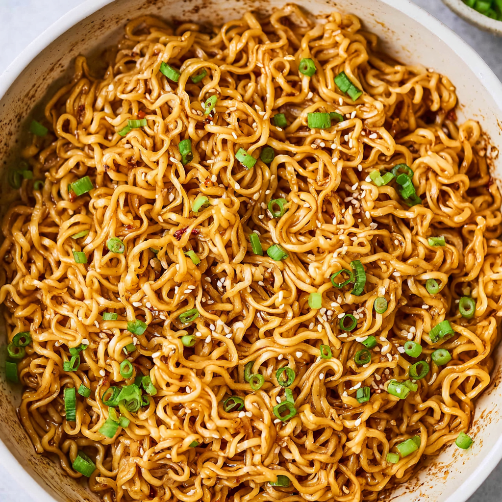 Sesame Garlic Ramen Noodles