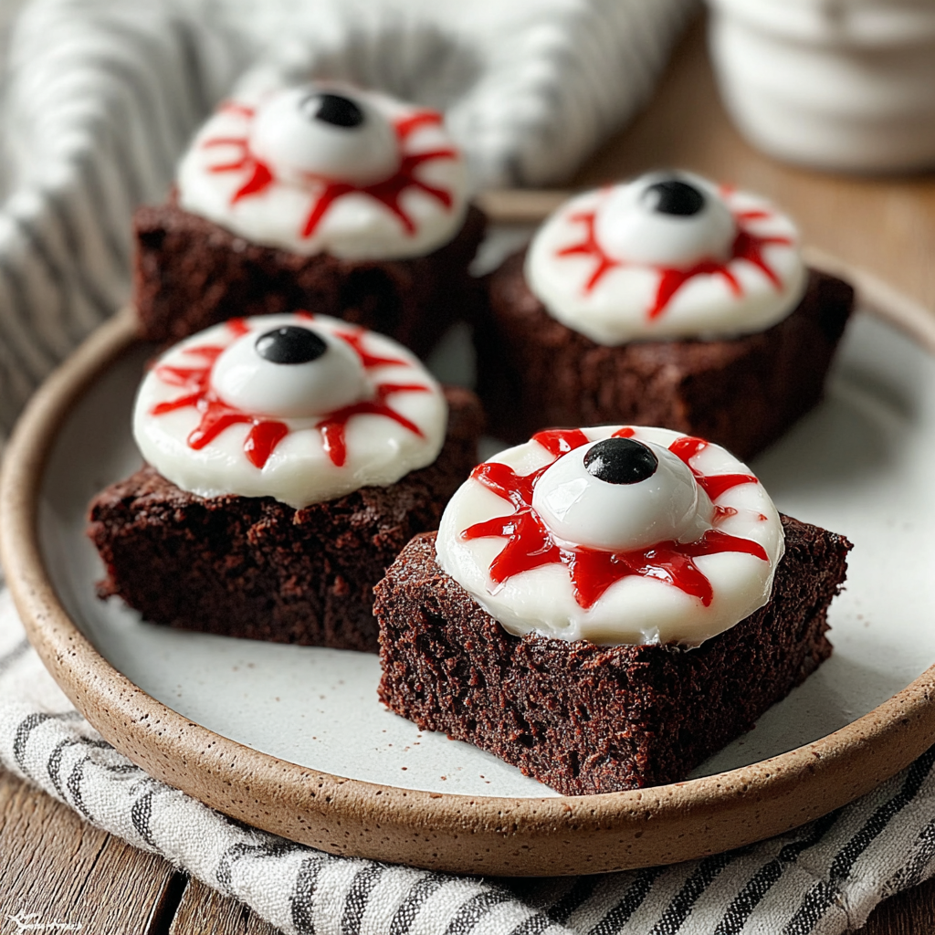 Eyeball Brownie Bites