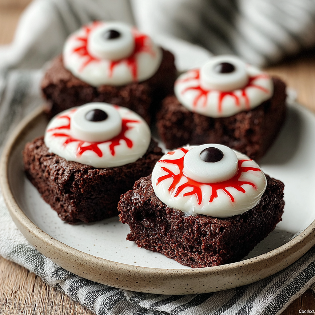 Eyeball Brownie Bites