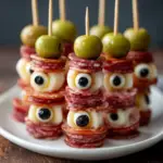 Skewered Salami Eyeballs