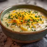 Cheddar Garlic Herb Potato Soup