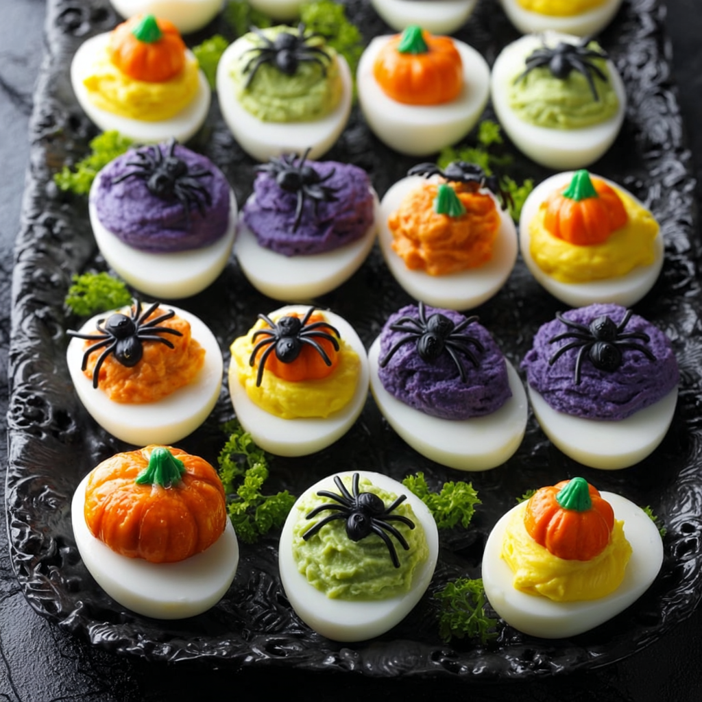 Halloween Deviled Eggs