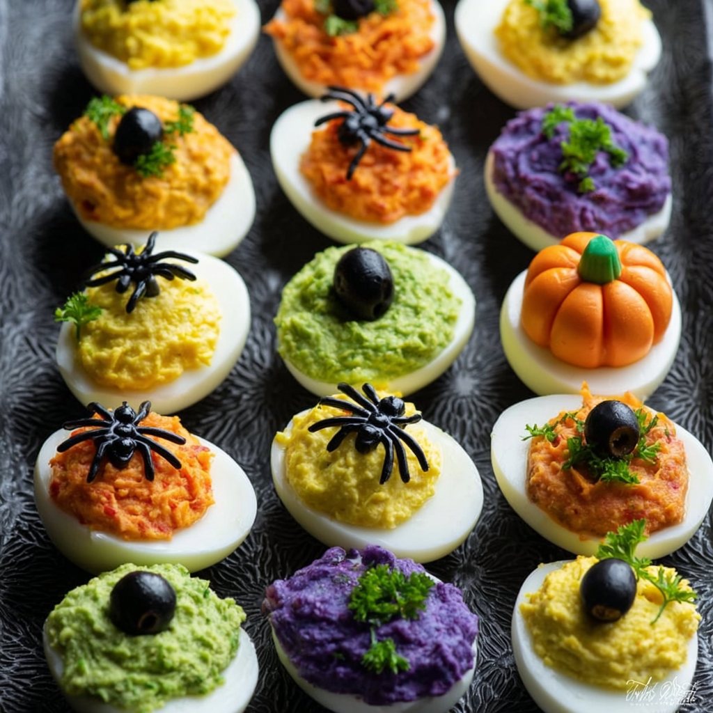 Halloween Deviled Eggs