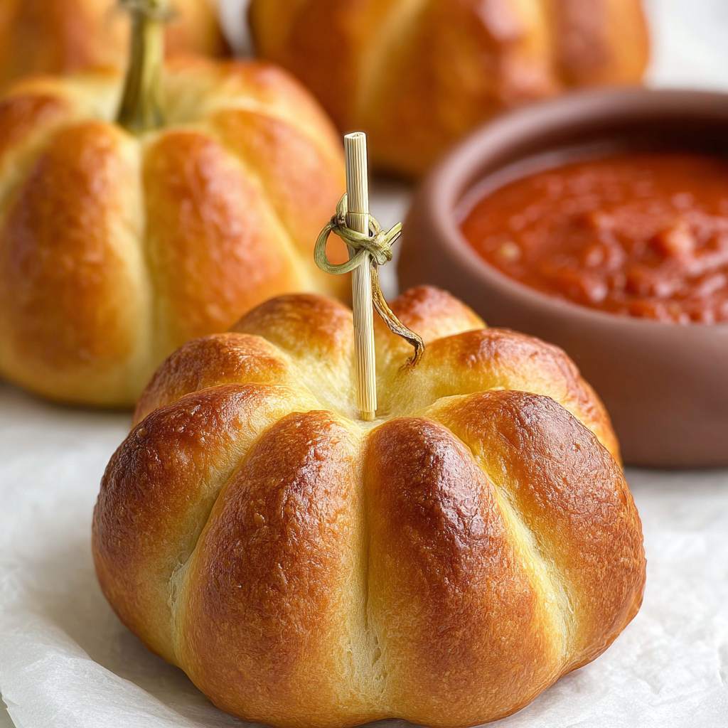 Pepperoni Pizza Pumpkins