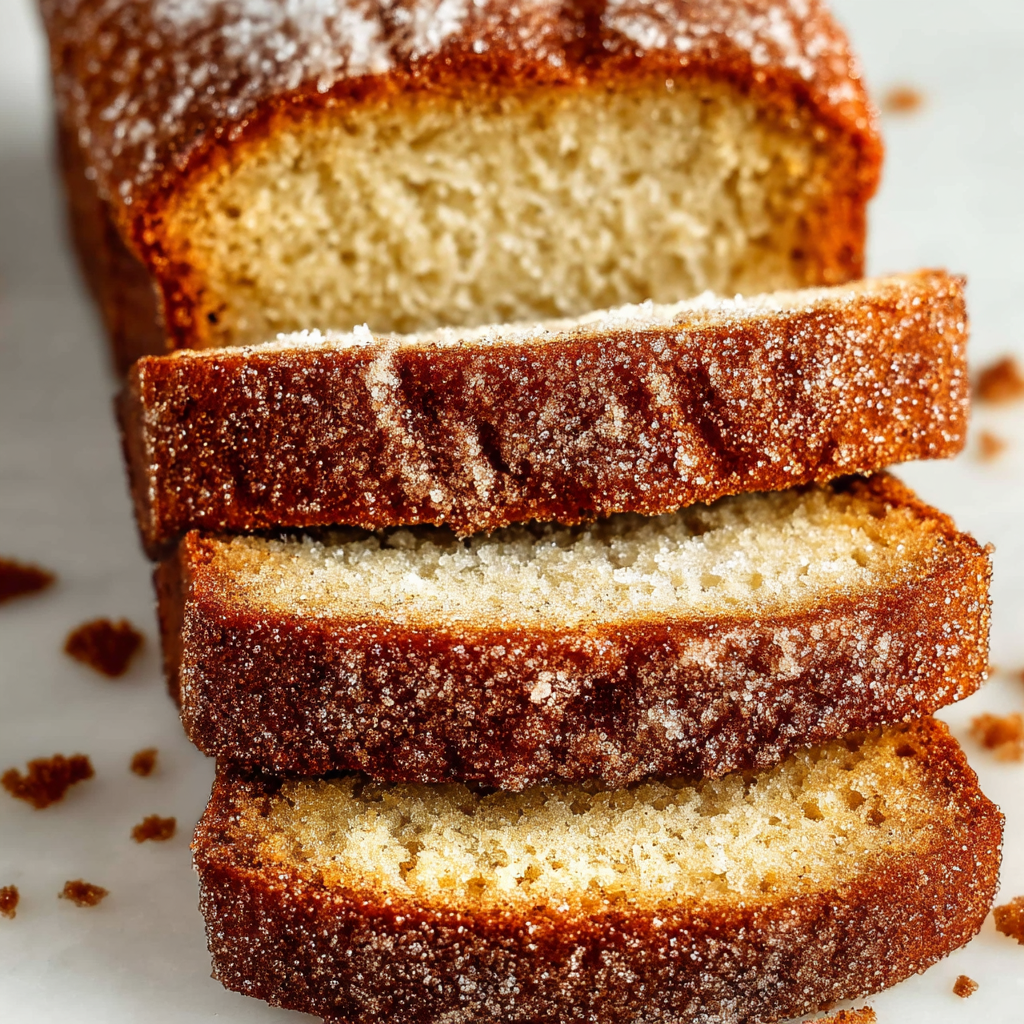 Spiced Apple Cider Donut Loaf