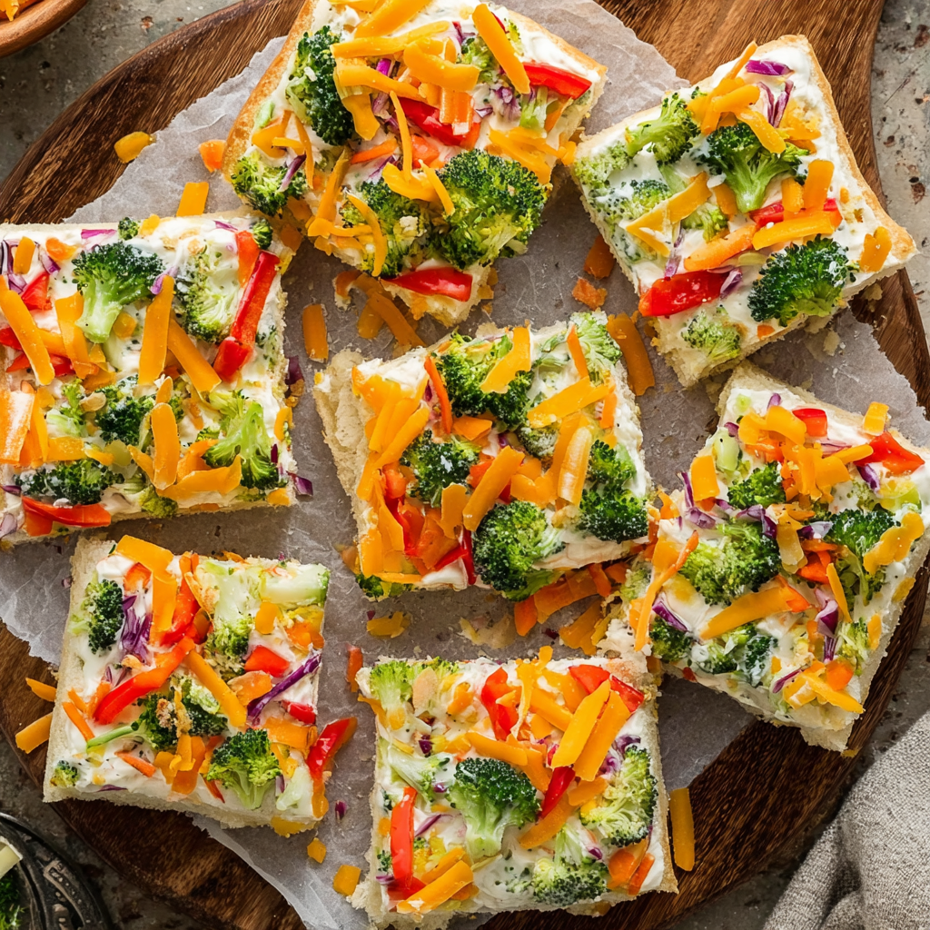 Appetizer Veggie Pizza