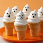 Ghostly Cupcake Cones