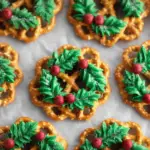 Christmas Pretzel Wreaths