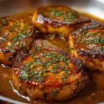 Tender Pork Chops with Potatoes and Gravy