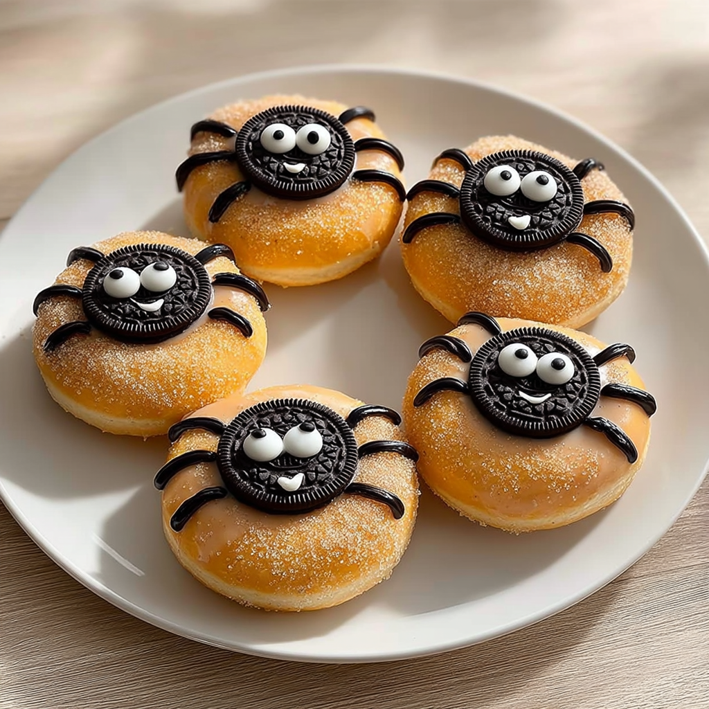 Spider Donuts for Halloween