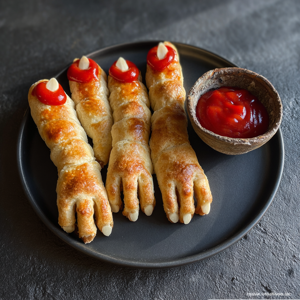 Halloween Witch Hot Dog Fingers