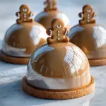 Gingerbread Latte Mousse Domes